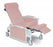 Winco Drop Arm Convalescent Recliners - Drop-Arm Convalescent Recliner, No Tray, 275 lb. Weight Capacity, Mauve - 5271-16