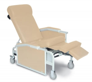 Winco Drop Arm Convalescent Recliners - Drop-Arm Convalescent Recliner, No Tray, 275 lb. Weight Capacity, Taupe - 5281-03