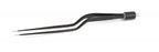 Medline Cushing Endoscopic Forceps - 7-3/4" (19.5 cm) Bayonet Insulated Cushing Bipolar Endoscopic Forceps with Angled 2.0 mm Tips - MDS591107A