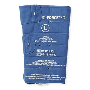 Medline Hemo-Force Sequential Triple-Bladder DVT Sleeves - Hemo-Force Sequential DVT Sleeve with No Trim, Calf-Length, Size L with Circumference 18" - 22" (45.7 - 55.9 cm) - MDS601LSQ2