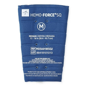 Medline Hemo-Force Sequential Triple-Bladder DVT Sleeves - Hemo-Force Sequential DVT Sleeve with No Trim, Calf-Length, Size M with Circumference 12" - 18" (30.5 - 45.7 cm) - MDS601MSQ2