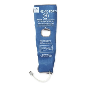 Medline Hemo-Force II Intermittent Single-Bladder DVT Sleeves - Medium Intermittent Hemo-Force II DVT Thigh Sleeve with Circumference of 22"- 29" (55.9 cm - 73.7 cm) - MDS630M2