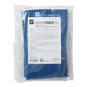 Medline Hemo-Force Sequential Triple-Bladder DVT Sleeves - Hemo-Force Sequential DVT Sleeve, Thigh-Length, Size XS with Circumference Up to 17" (43.2 cm) - MDS630XSQ