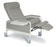 Winco INC Wide Care Cliner Clinical Recliners - Extra-Wide Vinyl Clinical Recliner, Moss Green, 25", TB133 - 6540-07-TB