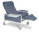 Winco INC Wide Care Cliner Clinical Recliners - Extra-Wide Vinyl Clinical Recliner, Blueridge, 25" - 6540-17