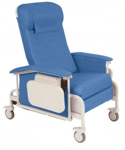 Winco Drop Arm Clinical Recliners - Serenity Drop-Arm Clinical Recliner, Royal Blue - 6550-02