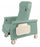 Winco Swing Arm Dialysis Recliners - Elite Clinical Recliner with Dual Swing-Away Arms, Moss Green - 6940-04