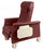 Winco Swing Arm Dialysis Recliners - Elite Clinical Recliner with Dual Swing-Away Arms and TB-133 Upholstery, Burgundy - 6940-14-TB