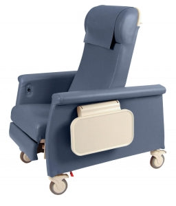 Winco Swing Arm Dialysis Recliners - Elite Clinical Recliner with Dual Swing-Away Arms and TB-133 Upholstery, Blueridge - 6940-17-TB