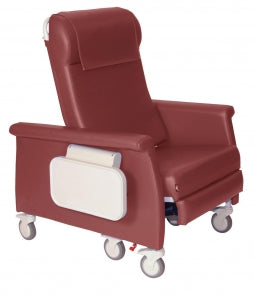 Winco Mfg., LLC XL Wide Swing Arm Dialysis Recliners - RECLINER, DUAL SWING ARM, BARI, BURGUND - 6950-14