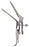 Medline Graves Side Open Vaginal Speculums - Medium Right Side Open Graves Vaginal Speculum with 10.2 cm x 3.5 cm 45° Angle Blades - MDS7011202