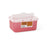 Medline Biohazard Patient Room Sharps Disposal Containers - Sharps Container with Flap, Clear and Red, 1 gal. - MDS701201F