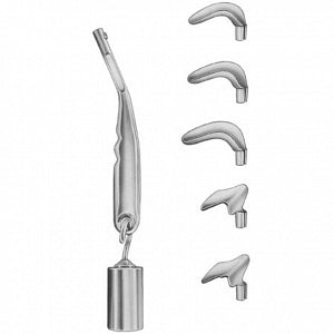 Medline Scherback Vaginal Speculums - Complete Scherback Vaginal Specula Set with 5 Blades and 400 g Weight - MDS7029700