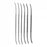 Medline Furst Double-Ended Hank Uterine Dilators - 9-10 Fr 11" (27.9 cm) Furst Double-Ended Hank Uterine Dilator, Japanese Stainless Steel - MDS7043010F