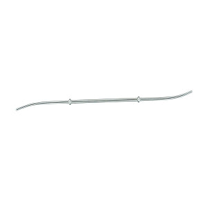 Medline Furst Double-Ended Hank Uterine Dilators - 11-12 Fr 11" (27.9 cm) Furst Double-Ended Hank Uterine Dilator, Japanese Stainless Steel - MDS7043012F