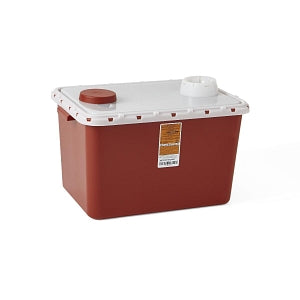 Medline Large Biohazard Containers - Sharps Containers, Red, Star, 8 gal. - MDS705208ST