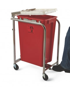 Medline Sharps Container Accessories - Cart with Pedal for Medline 8- to 18-gal. Sharps Containers - MDS705218CART