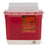 Medline Biohazard Patient Room Sharps Disposal Containers - Wall-Mount Sharps Container, Red, 5.4 qt. - MDS705253