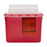 Medline Biohazard Patient Room Sharps Disposal Containers - Wall-Mount Sharps Container, Red, 5.4 qt. - MDS705253