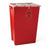 Medline Large PG-II Waste and Sharps Containers - PG-II Flat Sharps Container with Port Lid, Red, 18 gal. - MDS705318