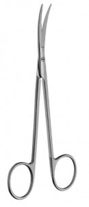 Medline Cooley Cardiovascular Scissors - 7.5" (19 cm) Long Cooley Cardiovascular Scissors with Delicate Metz-Type Tips - MDS7061119