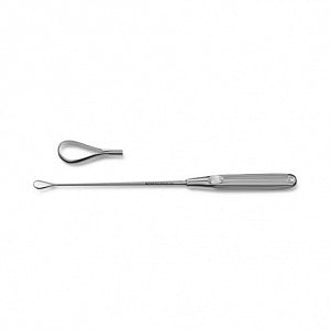 Medline Recamier-Sims Uterine Curettes - 12" (30.5cm) Long Recamier-Sims Uterine Curette with Blunt 7 mm Tip - MDS7072207