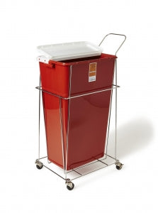 Medline Sharps Container Accessories - Rolling Wire Cart for Medline 8- to 18-gal. Sharps Containers - MDS707CART