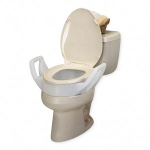 Maddak Bolt-On Elevated Toilet Seat with Arms - Bolt-On 3.5" Elevated Toilet Seat with Arms, Standard - 72575-3211