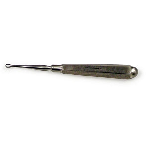 Medline Konig Narrow Handle Piffard Curettes - 5.5" (14 cm) Long 3 mm Konig Oval Dermal Piffard Curette - MDS7413001