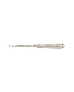 Medline Konig Narrow Handle Piffard Curettes - Size 0 6.25" (16 cm) Long Oval Dermal Piffard Curette - MDS7413005