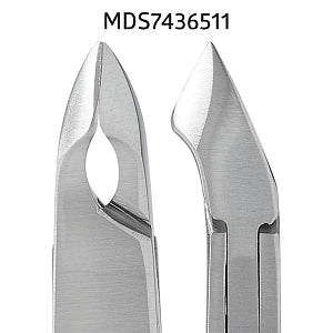 Medline Tissue and Cuticle Nail Nippers - 4" (10.2 cm) Double Spring Tissue and Cuticle Nail Nippers with Convex Jaw - MDS7436511