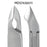 Medline Tissue and Cuticle Nail Nippers - 4" (10.2 cm) Double Spring Tissue and Cuticle Nail Nippers with Convex Jaw - MDS7436511