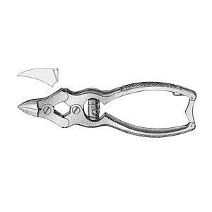 Medline Nail Nippers - Nail Nipper, Concave Jaw, Barrel Spring and Catch in Handles, Screw Lock, 5.5" - MDS7436815