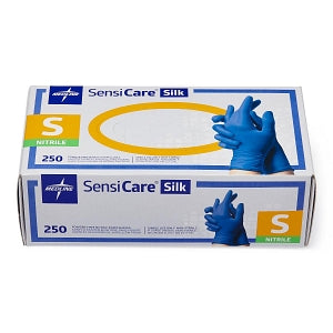 Medline SensiCare Silk Powder-Free Nitrile Exam Gloves - SensiCare Silk Powder-Free Nitrile Exam Gloves, Size S - MDS7584