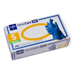 Medline SensiCare Silk Powder-Free Nitrile Exam Gloves - SensiCare Silk Powder-Free Nitrile Exam Gloves, Size S - MDS7584