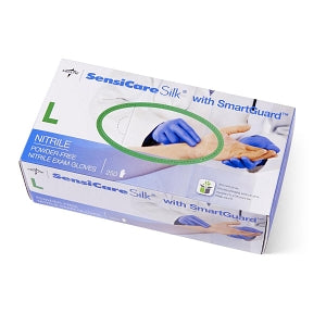 Medline SensiCare Silk Powder-Free Nitrile Exam Gloves - SensiCare Silk Powder-Free Nitrile Exam Gloves, Size L - MDS7586