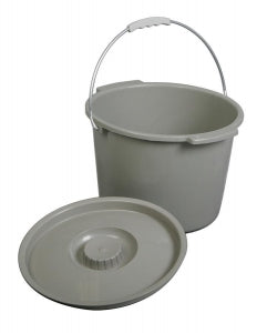 Medline Commode Buckets - Commode Bucket with Lid and Handle - MDS80306B