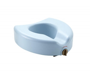 Medline Locking Elevated Toilet Seat with Microban - Locking Toilet Seat without Arms, Elevated, Microban - MDS80314MB