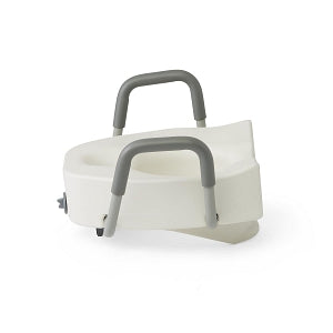 Medline Elevated Locking Toilet Seat - Elevated Locking Toilet Seat, with Arms - MDS80315EL