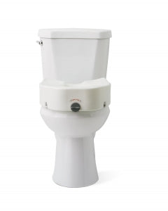 Medline Elevated Locking Toilet Seat - Elevated Locking Toilet Seat, with Arms - MDS80315EL