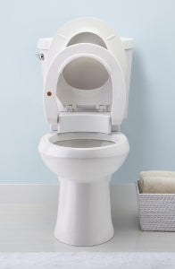 Medline Hinged Raised Toilet Seats with Lids - Hinged Elevated Toilet Seat with Lid, ADL, Standard - 72571-6000