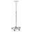 Medline Aluminum Deluxe Five Leg IV Pole - Aluminum Deluxe 5-Leg IV Pole, 4 Hooks, 48-1/2" to 82" H - MDS80494