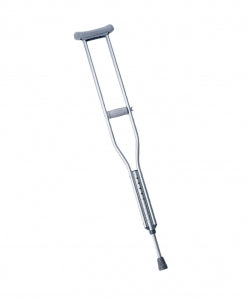 Medline Push-Button Aluminum Crutches - Aluminum Crutches with 300 lb. Capacity, 5'10"-6'6" Tall Adult - MDS80534HW