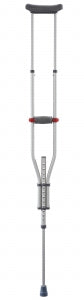 Medline Quick-Fit Aluminum Crutches - Quick-Fit Crutches, 4'7"-6'7" - MDS80540-8