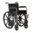 Medline K1 Basic Wheelchairs - K1 Basic Wheelchair with Permanent Full-Length Arms and Swing-Away Footrests, 300 lb. Weight Capacity, 18" Width - MDS806150EE