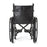 Medline K2 Basic Vinyl Wheelchairs - K2 Basic Wheelchair with 18"W Seat, Full-Length Permanent Arms and Swing-Away Leg Rests - MDS806150EV