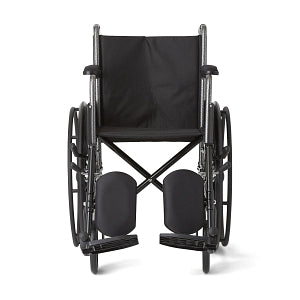 Medline K1 Basic Wheelchairs - K1 Basic Wheelchair with Permanent Full-Length Arms and Elevating Leg Rests, 300 lb. Weight Capacity, 18" Width - MDS806200EE