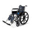 Medline 2000 Series Wheelchairs - Excel Wheelchair, Permanent Arms, Elevating Leg Rests, Navy, 16" - MDS806200N