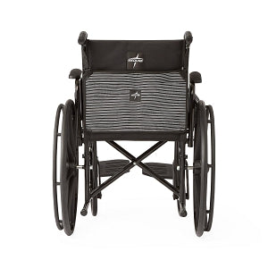 Medline K1 Basic Wheelchairs - K1 Basic Wheelchair with Desk-Length Arms, Swing-Away Footrests and 2 Bags, 18" Width - MDS806250EE2B