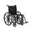 Medline K1 Basic Wheelchairs - K1 Basic Wheelchair with Desk-Length Arms, Swing-Away Footrests and 2 Bags, 18" Width - MDS806250EE2B